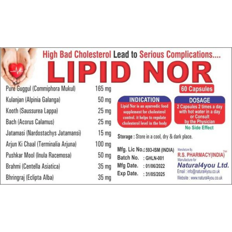 High Cholesterol Lipid Nor