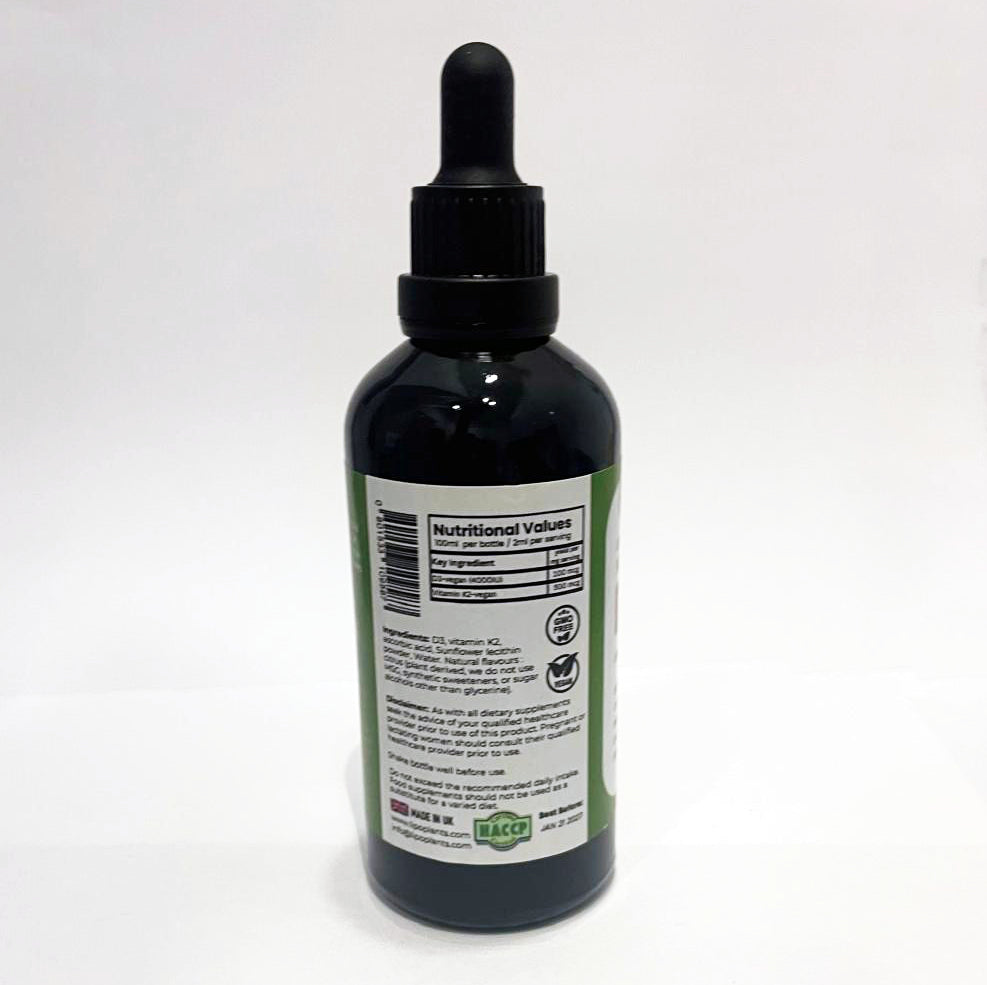 Liposomal Vitamin D3 + K2 100ml – Bone & Immune Support Liquid
