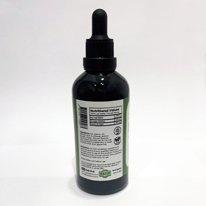 Liposomal Vitamin D3 + K2 100ml – Bone & Immune Support Liquid