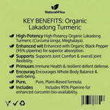 Organic Lakadong Turmeric + Black Pepper