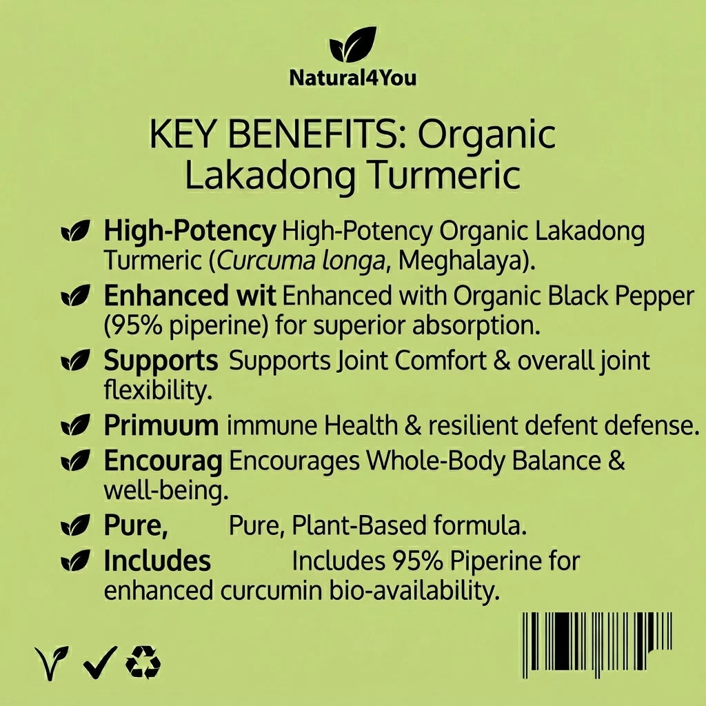 Organic Lakadong Turmeric + Black Pepper