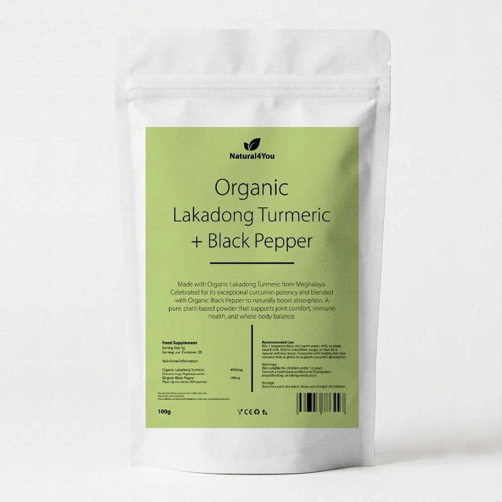 Organic Lakadong Turmeric + Black Pepper