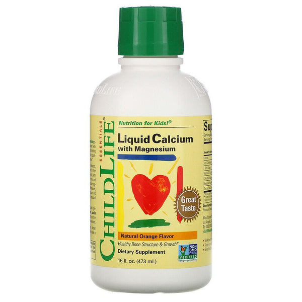 Liquid Calcium with Magnesium, Natural Orange Flavour.