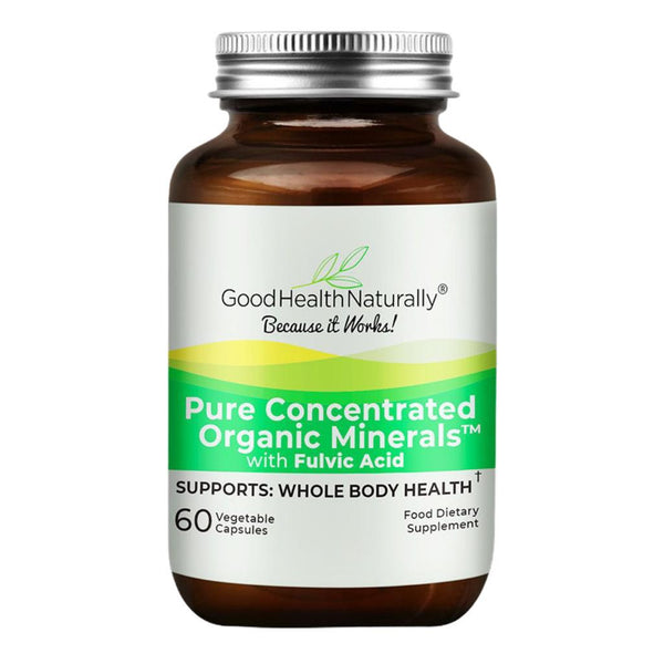 pure concentrated organic minerals with fulvic acid