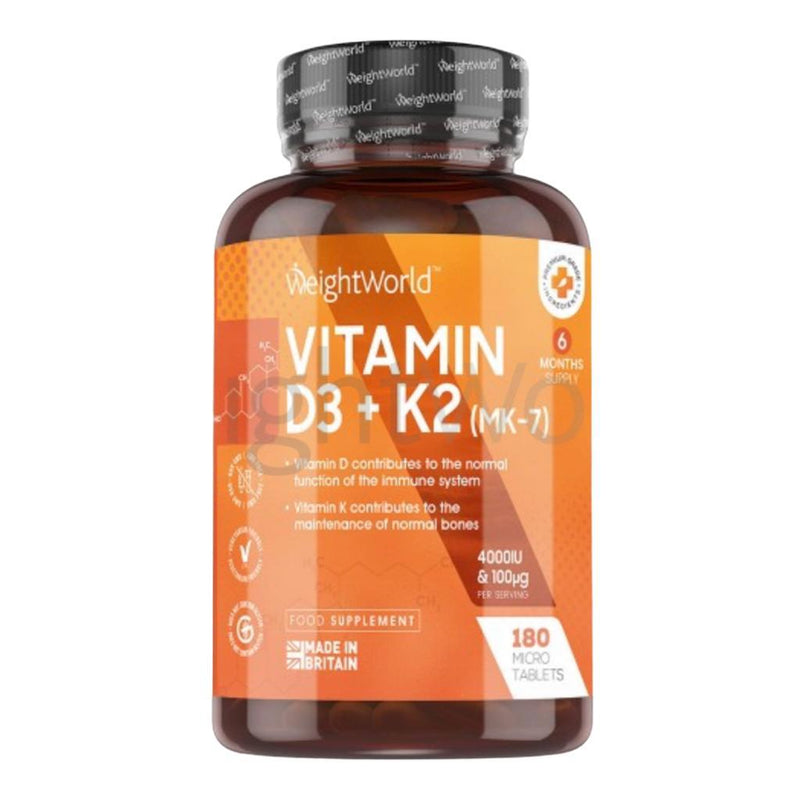 Vitamin D3 + K2 180 Tablets